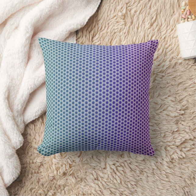 Lavender and teal gradient throw pillow kudde (Filt)