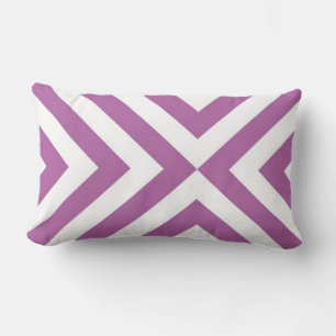 Lavender and White Chevrons Lumbarkudde