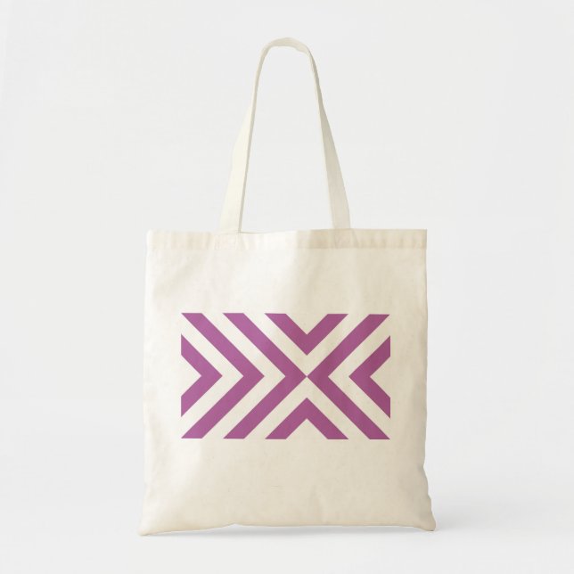 Lavender and White Chevrons Tygkasse (Framsidan)