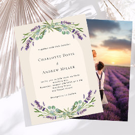 Lavender Arch fotobeige budget bröllop