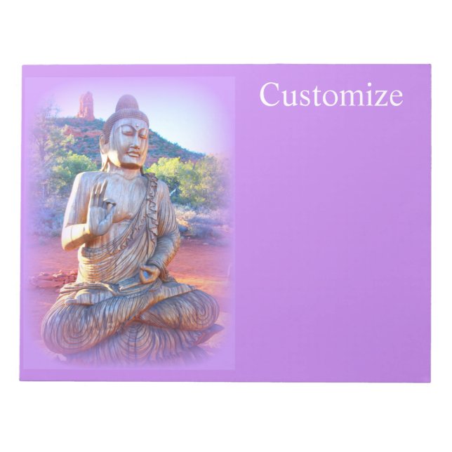 lavender aura buddha anteckningsblock (Framsida)