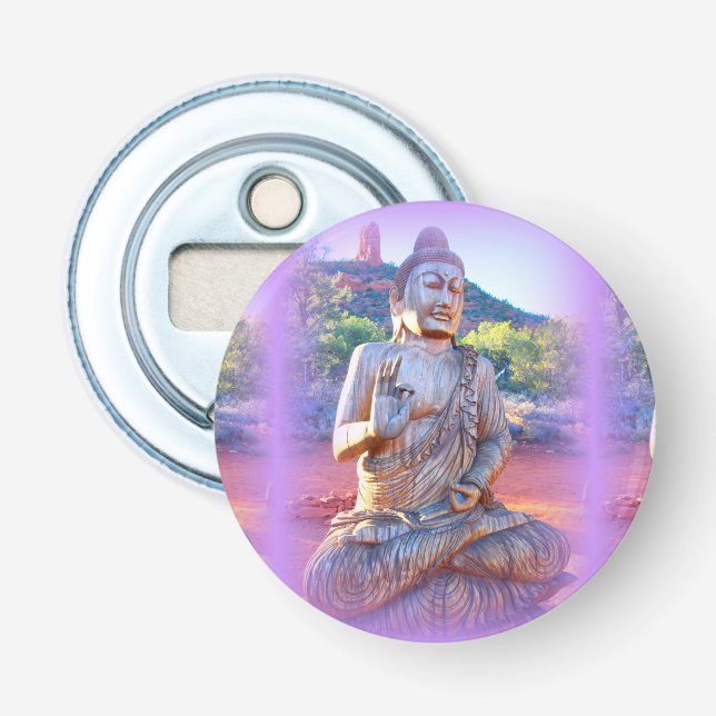 lavender aura buddha flasköppnare (Framsidan)