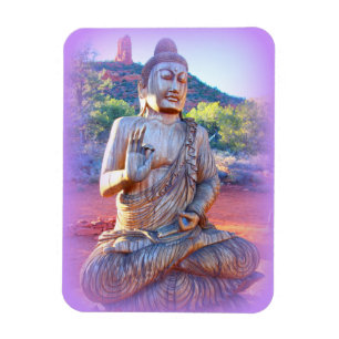 lavender aura buddha magnet