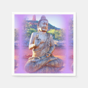 lavender aura buddha pappersservett