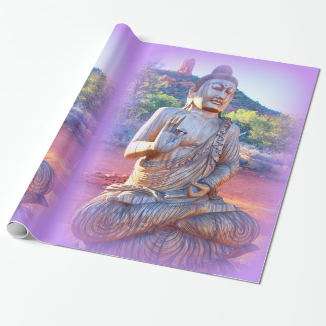 lavender aura buddha presentpapper (Utrullad)