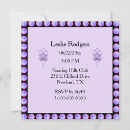Lavender Bachelorette Party Inbjudningar