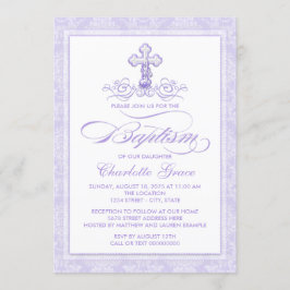Lavender Baptism-inbjudningar Inbjudningar