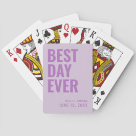 Lavender Bästa dagen någonsin i Bröllop, uppspelni Casinokort