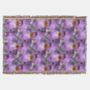 Lavender Bearded Iris Flower Nature Mönster Mysfilt