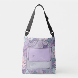 Lavender Beauty Purse AI art. Axelväska