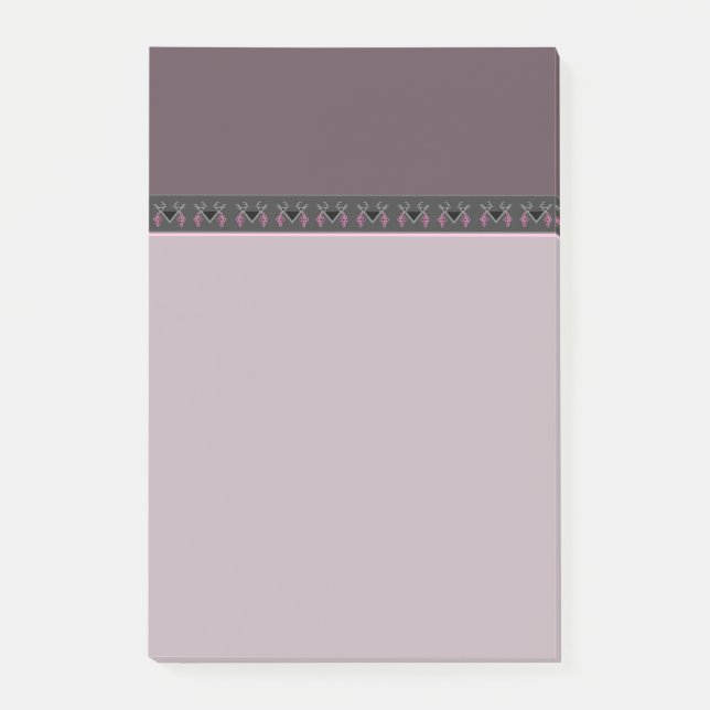 Lavender Birds in Vineyard Kilim Ornament Post-it Block (Framsida)