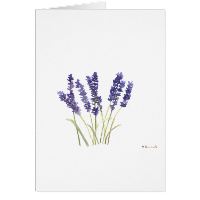Lavender Blavender fransk lavender Hälsningskort (Framsidan)