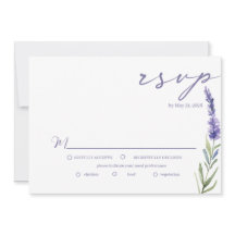 Lavender Bliss Elegant Watercolor Bröllop OSA