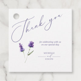Lavender Bliss Elegant Watercolor Gåvor Etiketter