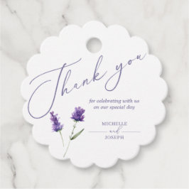 Lavender Bliss Elegant Watercolor Gåvor Etiketter