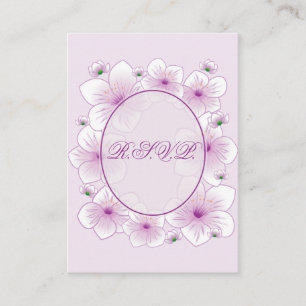 Lavender Blommar Flowers Romantic OSA Minicard Tilläggskort