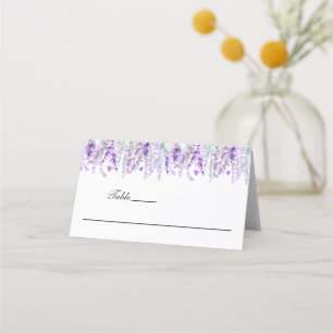 Lavender Blommigt Botanical Elegant bröllop Placeringskort