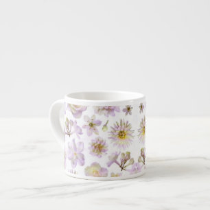 Lavender Blommigt Deco Espresso Mugg Espressomugg