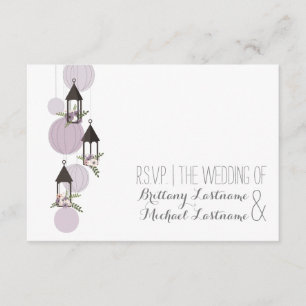 Lavender Blommigt Lanterners Garden WedWedmeds OSA Kort
