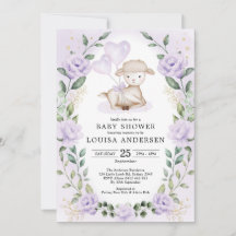 Lavender Blommigt Little Lamb Baby Sheep Shoep