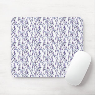 Lavender Blommigt On White Musmatta