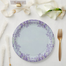 Lavender Blommigt Party Tallrikar