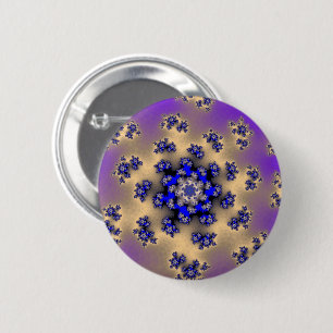 Lavender Blommigt Sprinkles Knapp