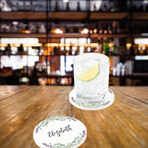 Lavender-blommor eucalyptus greenery namn underlägg