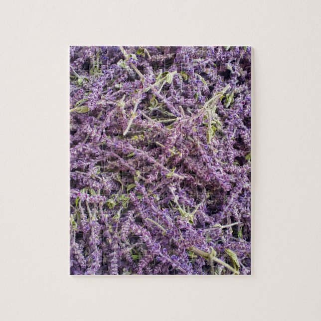 Lavender Blommor mönster Pussel (Vertikal)