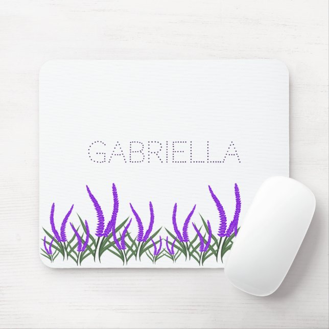 Lavender Blommor Musmatta (Med mus)