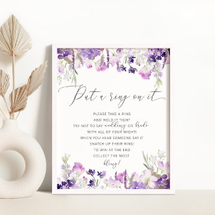 Lavender-blommor sätter ring på spel poster