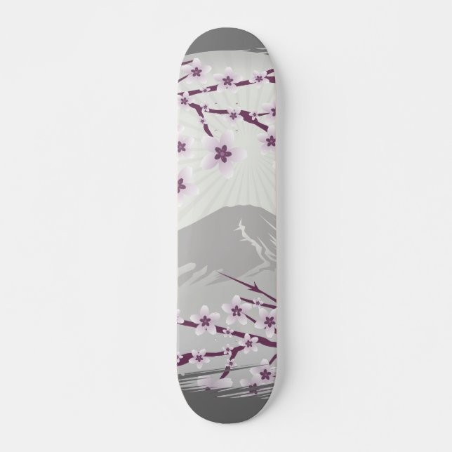 Lavender Blossom Mini Skateboard Bräda 18,5 Cm (Framsida)