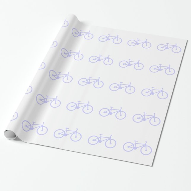 Lavender Blue Bicycle Presentpapper (Utrullad)