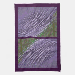 Lavender Blue Feathers Kökshandduk