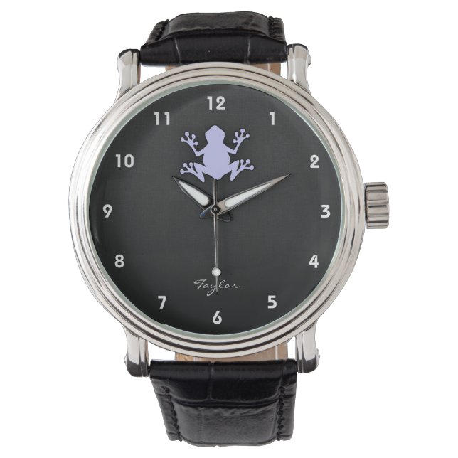 Lavender Blue Frog Armbandsur (Framsida)