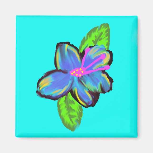 Lavender Blue Gult Gult Magnet (Framsidan)