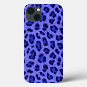 Lavender Blue Leopard Animal Print Skin Mönster