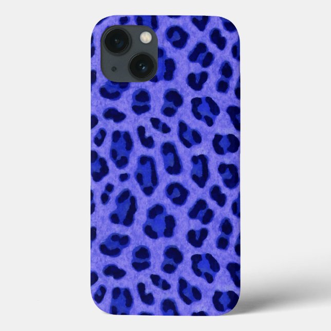 Lavender Blue Leopard Animal Print Skin Mönster   (Baksida)