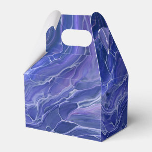 Lavender Blue Marble Acrylic Abstrakt Presentaskar