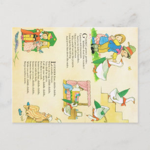 Lavender Blue Nursery Rhyme vykort