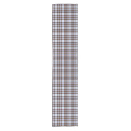 Lavender Blue Plaid Tartan Retro Table Runner
