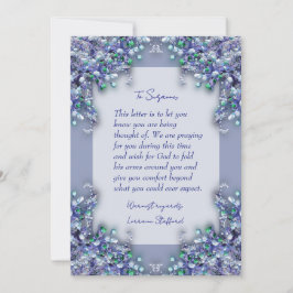Lavender Blue Spring Lilacs Sympathy Card Inbjudningar