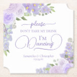Lavender Boho Blommigt Ta inte min drink Bröllop Underlägg Papper<br><div class="desc">Den här underlägg i bröllop är elegant, snyggt och roligt! Den har en vacker blommigt för boho-chic med handmålad vattenfärg ro och blommar i lylak-, lavender- och dammig lila, tillsammans med eukalyptus löv och trädgårdsgrej. Texten är skriven i elegant med ett modernt skript och lyder: "Ta inte min drink, jag...</div>