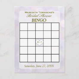 Lavender Bokeh | Bingo-kort Inbjudan Vykort