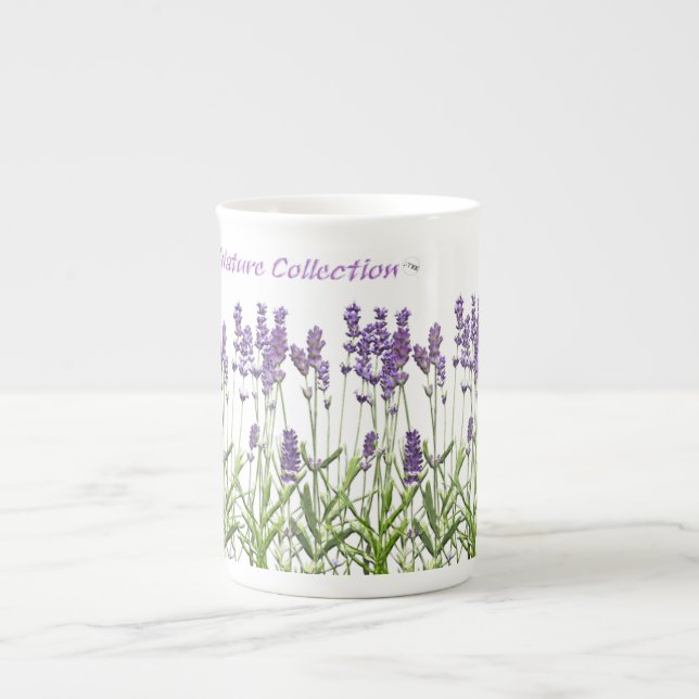 Lavender Bone China Mugg Benporslin Mugg (Framsidan)