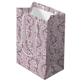 Lavender Botanical Blommigt Gift Bag - Lila Lilac