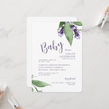 Lavender Botanical Flicka Shower