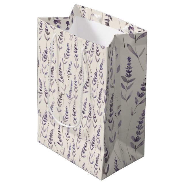 Lavender Botanical Wrapping Paper – Vintage Floral (Framsidan Vinklad)