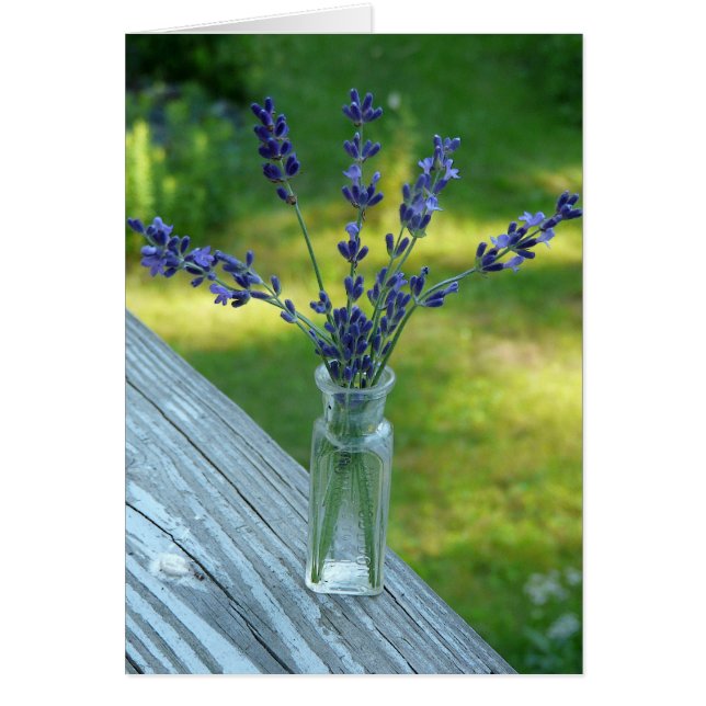Lavender Bouquet-kort OBS Kort (Framsidan)