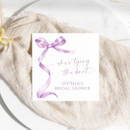Lavender Bow Hon är Gifter sig Möhippa Pappersservett